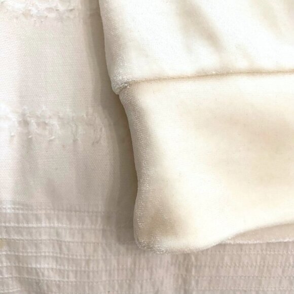 & OTHER STORIES IVORY WHITE VELVET VELOUR PULLOVER SWEATER - 8 - Picture 8 of 9